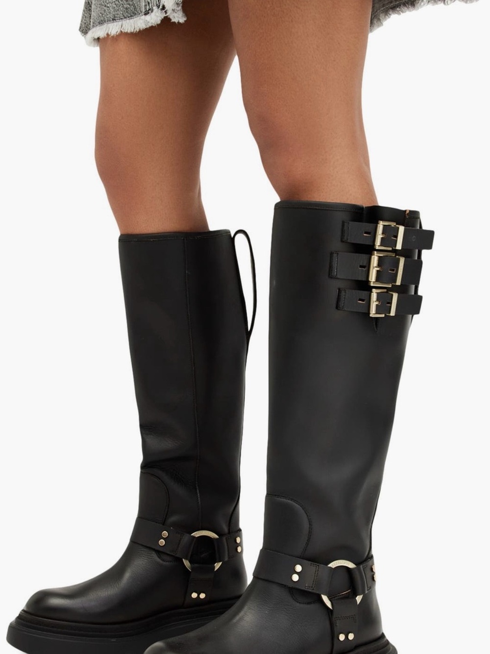 Allsaints Jada knee high lug sole Boots - Women - Picture 4 of 4